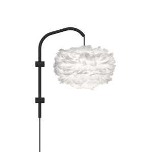 Umage Eos Willow Lámpara de Pared Mini Blanco Con Suspensión en Negro