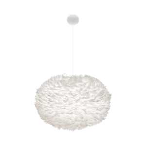 Umage Eos Lámpara Colgante XL Blanco Con Cannonball Rosetón en Blanco