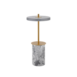 Lámpara Portátil Mini Umage Asteria Move de Mármol Gris y Latón