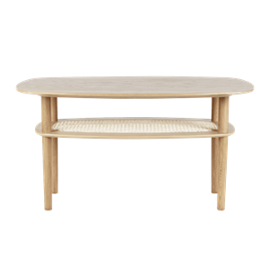 Mesa de Centro Rectangular Elegante Together de Umage, Roble Alto