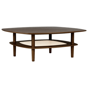 Mesa de Centro Baja Umage Together Smooth Square 100 de Roble Oscuro