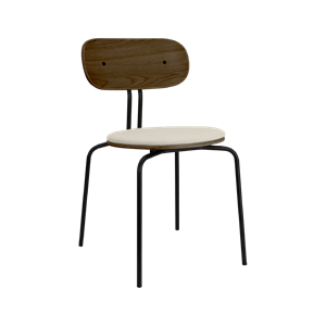 Silla de Comedor Umage Curious en Roble Ahumado, Negro y Arena Blanca