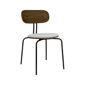 Silla de Comedor Umage Curious en Roble Ahumado/ Negro/plata Esterlina