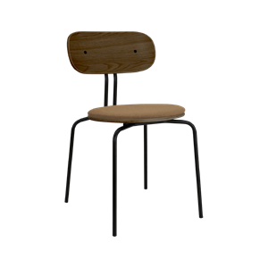 Silla de Comedor Umage Curious en Roble Ahumado, Negro y Caramelo