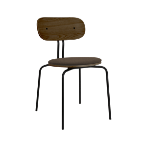 Silla de Comedor Umage Curious en Roble Ahumado, Negro y Moca