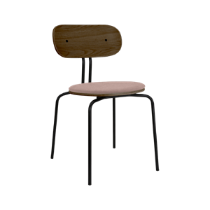 Silla de Comedor Umage Curious en Roble Ahumado, Negro y Rosa Piedra