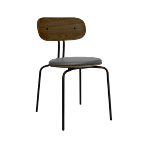 Silla de Comedor Umage Curious en Roble Ahumado, Negro y Antracita