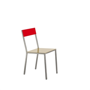 Valerie Objects Silla de Comedor de Aluminio Curry/ Rojo