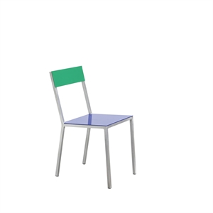 Silla de Comedor Valerie Objects Alu Azul Oscuro/ Verde