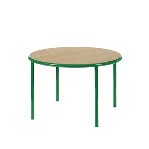 Valerie Objects Mesa de Comedor de Madera Ø120 Verde/ Roble