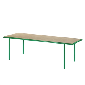 Valerie Objects Mesa de Comedor de Madera 85x240 Verde/ Roble