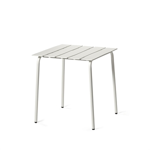 Mesa de Comedor de Exterior Valerie Objects Aligned 70x70 Blanco Roto