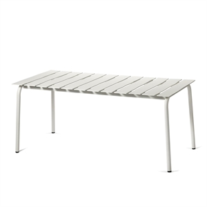 Mesa de Comedor de Exterior Valerie Objects Aligned 85x170 Blanco Roto