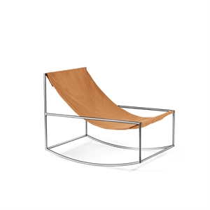 Sillón Mecedor Valerie Object de Acero Inoxidable/ Rosa