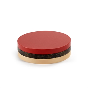 Posavasos Valerie Object Three Circles Rojo/ Negro/ Rosa