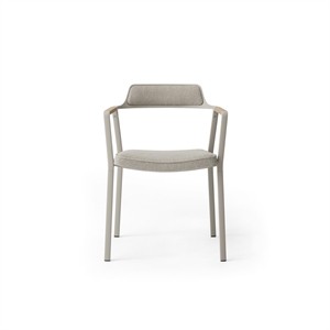 Silla de comedor de exterior Vipp 711 Open-Air Gris claro