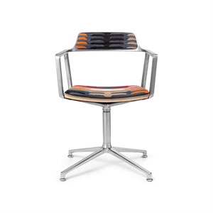 Silla Giratoria Vipp 452 Edición Pensión Todos Santos México Tela Jacquard/ Aluminio