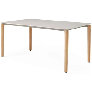 Mesa de Comedor Exterior Vipp718 de 157 Cm, Cerámica/roble