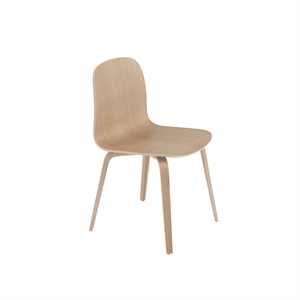 Silla de Comedor Muuto Visu con Base de Madera Roble