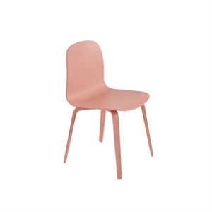 Silla de Comedor Muuto Visu con Base de Madera Tan Rose