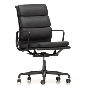 Silla de Oficina Vitra Soft Pad EA 219 con Respaldo Alto y Giratorio Nero