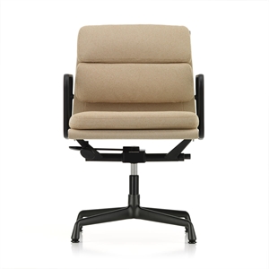 Vitra Soft Pad EA 231 Silla De Oficina Con Giratorio Y Reposabrazos Papiro/Crema