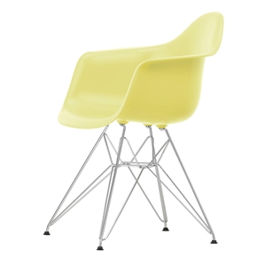 Silla de Comedor Vitra Eames Plastic DAR RE Limón/ Cromo