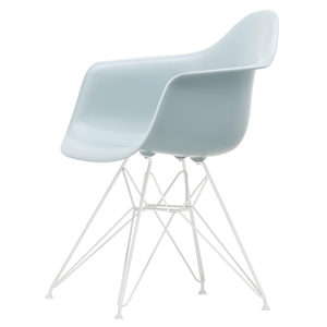 Silla de Comedor Vitra Eames Plastic RE DAR Gris Hielo/Blanco