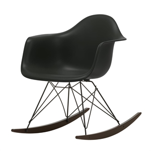 Sillón Vitra Eames Plastic RAR Negro Profundo/Arce Oscuro