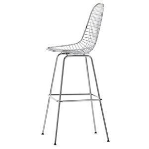 Taburete de Bar Vitra Eames Wire Alto Cromo