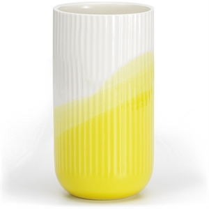 Jarrón Vitra Herringbone Ribbed Amarillo