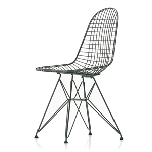 Silla de Comedor Vitra Wire DKR Verde Oscuro