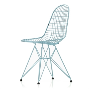 Silla de Comedor Vitra Wire DKR Azul Cielo