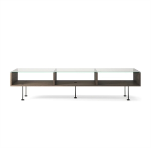 Mesa de Centro Decotique Vogue 45x165 Roble Oscuro/ Negro