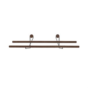 Zapatero de madera We Do, estante para zapatos Pequeño de roble/ Negro