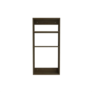 Estantería de tres cuadrados We Do Wood, roble ahumado