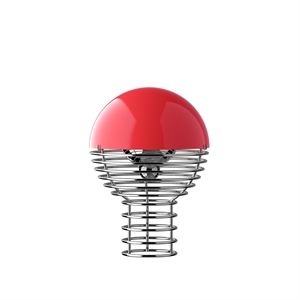 Lámpara Portátil de Alambre Verner Panton Rojo