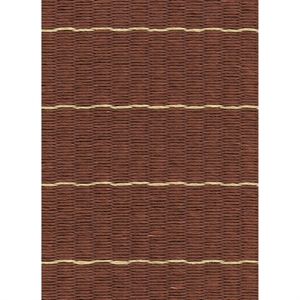 Alfombra Woodnotes Line 140x200 Hilo de Papel/ Granate/ Natural
