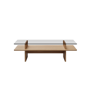 Mesa de Centro Woud Parallel 120x60 Roble Pigmentado Blanco