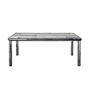 Mesa de Comedor Wrongwoods de 90 x 200 Cm, Blanco y Negro de Established & Sons